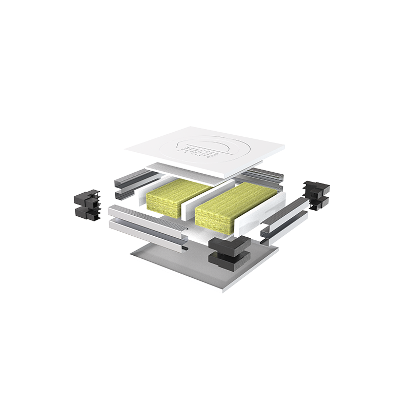 Zhong shaped aluminum rabbet laminboard