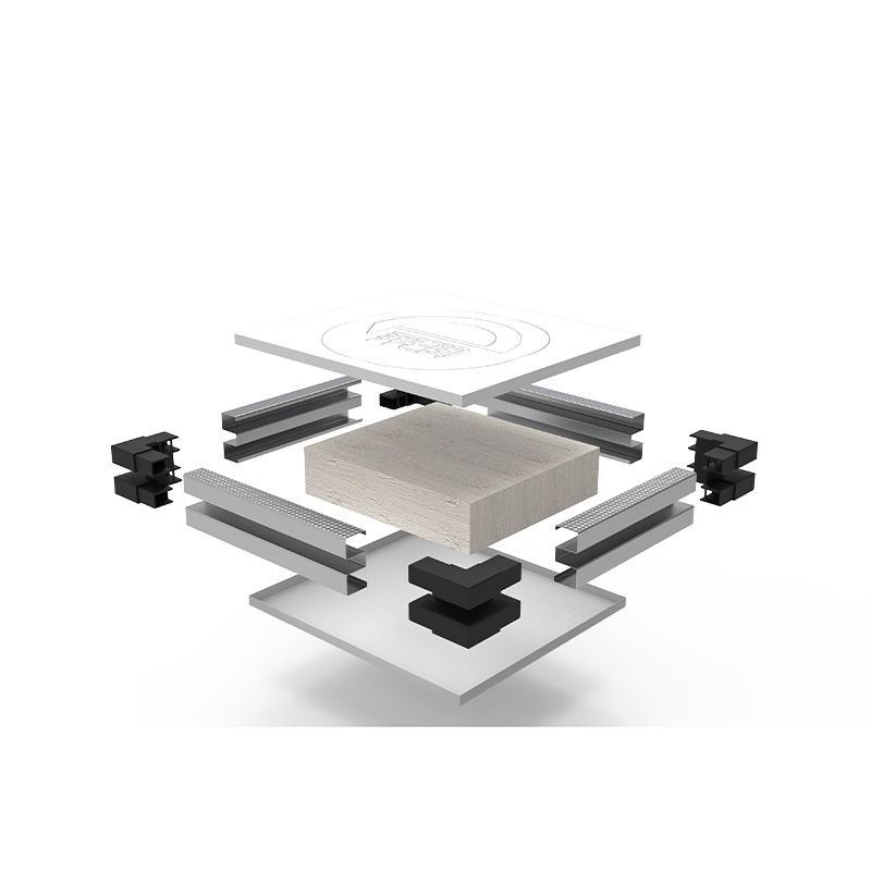 Zhong shaped aluminum rabbet laminboard