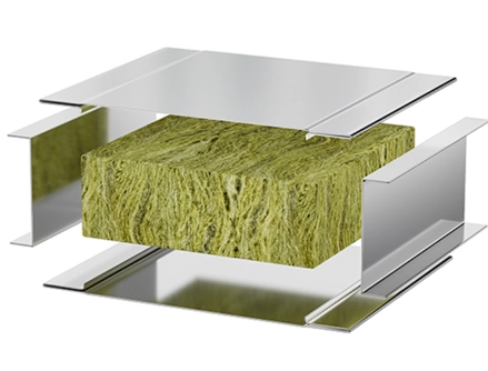 Rock wool sandwich panel