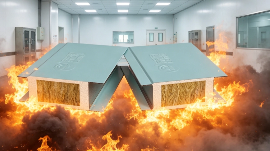 Können MGO-Steinwolle-Sandwichpaneele in Reinraumprojekten tatsächlich Bränden mit 1000 °C standhalten?
